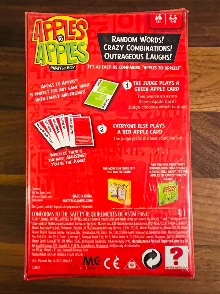 Brand New Sealed Apples To Apples Party In A Box - On The Go! Mattel Games - Image 2 of 2