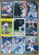 Lot of 9 Different Baseball Cards.1991 UD Bagwell Rookie RC, McGwire, Ripken