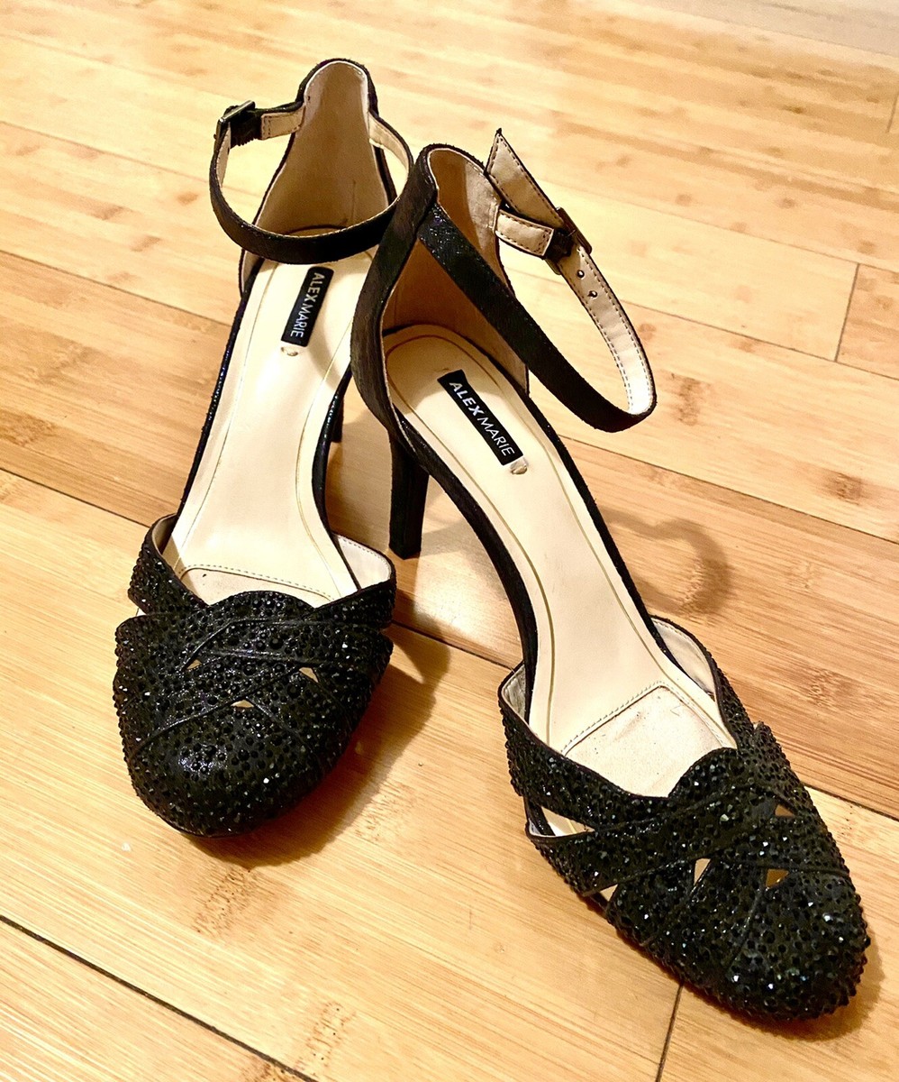 Alex Marie Black Sparkle 3” Dillards Orig