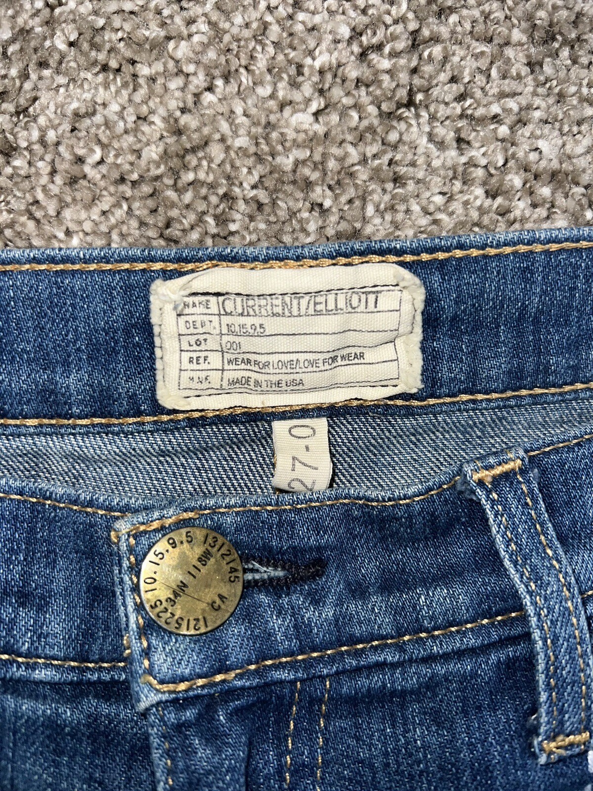 Anthropologie Current Elliott Patch Work Straight… - image 9