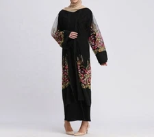 Popular Kimono Beautiful Embroidered Net Floral Kimono Sizes S/M/L/XL