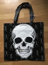NEW Shopping Bag~SKULL & Dancing SKELETONS~💀~Pirate~reusable Tote~Marshalls