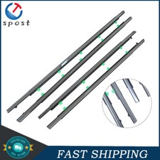 Outer Window Weatherstrip Molding Trim Seals 4pcs Fit For Honda Cr-v Crv 12-16
