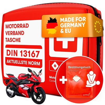 Kit Primo Soccorso Moto Cartrend DIN 13167 - Confezione Da 2, Borsa Zip Impermeabile - Foto 9