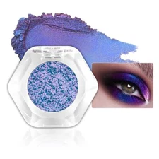 evpct Frost Blue to Purple Chameleon Eyeshadow Palette, Color Changing Loose