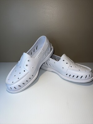 Sperry Authentic Original Float Boat Shoe Top-Sider Waterproof White Mens  Size