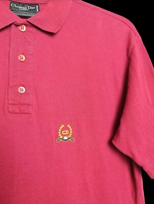 VINTAGE CHRISTIAN DIOR MONSIEUR POLO SHIRT/size M(19.5”/27”) | eBay