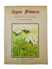 1945 ? ALPINE FLOWERS by Paul Robert ILLUSTR. 18 PLATES Book DJ/Protective Sheet