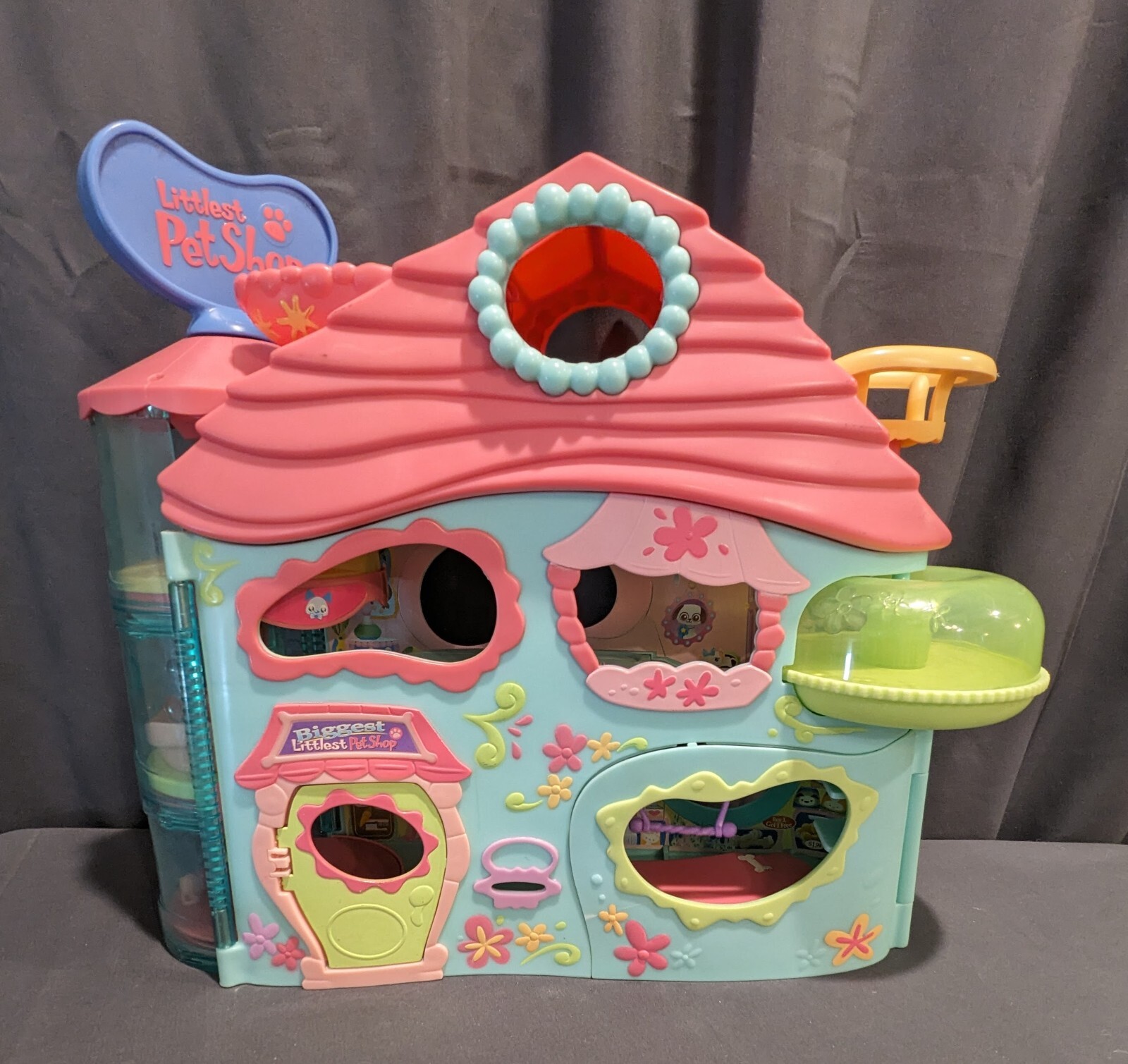 LPS Littlest Pet Shop Biggest House Foldable Playset Hasbro 2005 eBay