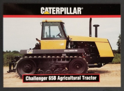 Challenger 65B Agricultural Tractor 1993 Caterpillar Tractor Card #26 (NM)