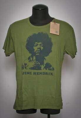 Men's Trunk LTD Vintage Y2K Jimi Hendrix Olive T-Shirt S | eBay