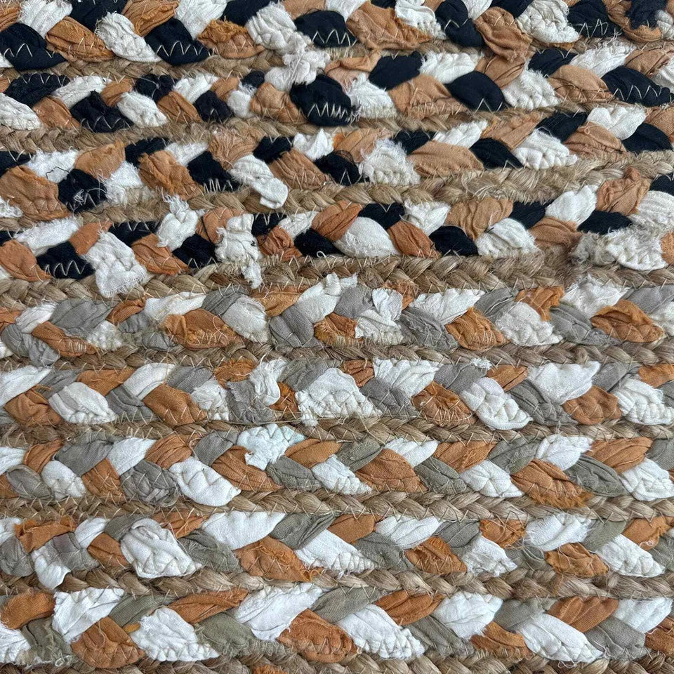 Magid Multi-color Natural Jute boho Shoulder Tote - Image 2 of 4