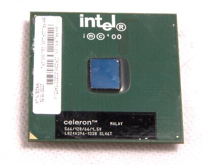 Sokel 370 Prozessor INTEL CELERON 566MHz SL46T 566/128/66/1,5V PPGA370 Coppermin