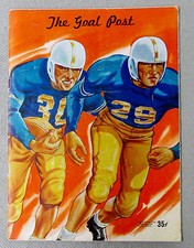 Programa de juego de fútbol americano Washington State Cougars vs UCLA Bruins 1948 en el Coliseo