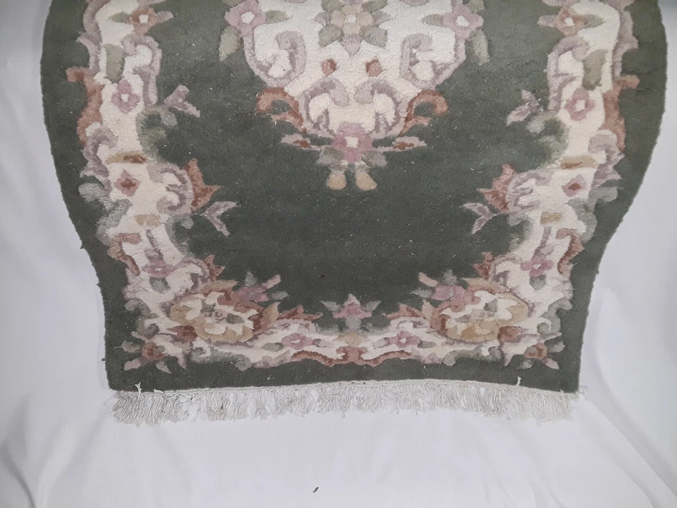 Alfombra anudada a mano 3' x 5' Jaipur doble trama 7171 100 % lana (¡totalmente nueva!) Foto 2 de 3