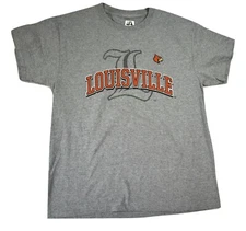J. America Mens Louisville Cardinals Shirt New L, XL, 2XL