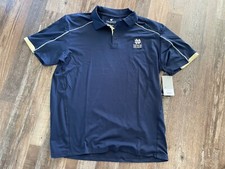 Notre Dame Fighting Irish, Blue Large Colosseum Short Sleeve Polo NCAA NWT