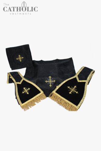 Fiddleback Vestment & Mass Sets - Black - Picture 3 of 3