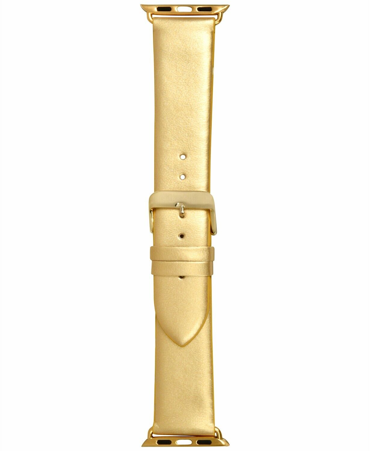 Neuf I. N.c. Femmes Métallique Ton Doré Simili Cuir 42mm Apple Montre Bracelet