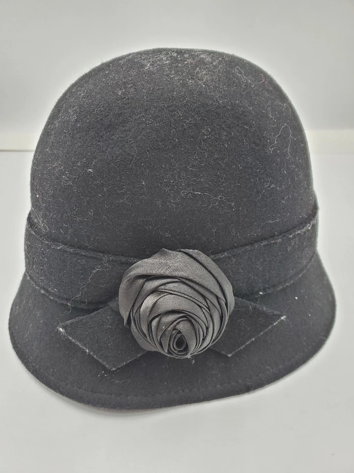 Gymboree Cloche 100% шерсти шляпа с цветком размер от 6 до 12 месяцев - Изображение 3 из 4