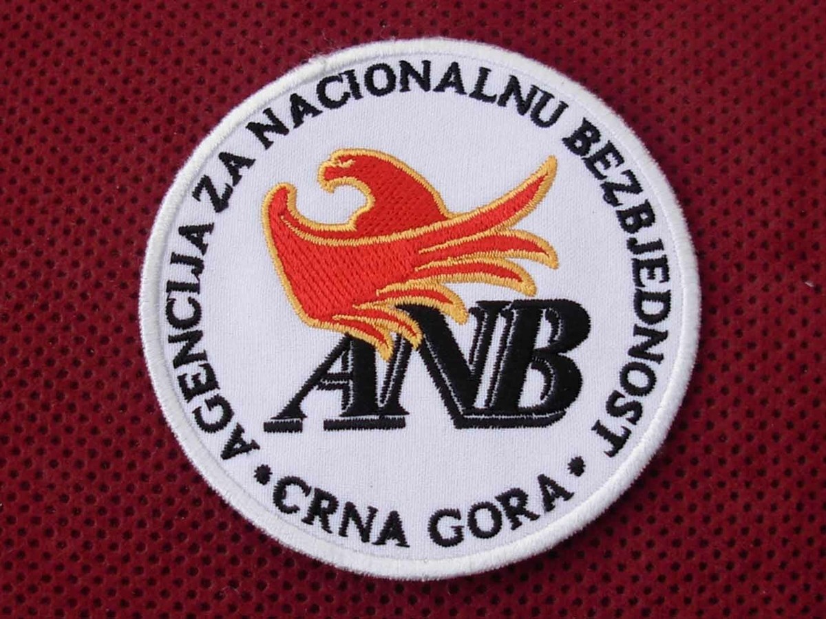 MONTENEGRO - AGENCY FOR NATIONAL SECURITY SLEEVE PATCH - CRNA GORA 