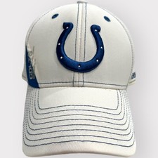 Indianapolis Colts Reebok White On Field Hat Cap Large XL