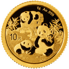Goldmünze China Panda 2025 - Anlagemünze - 1 gr ST