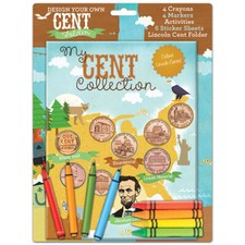Design Your Own Cent Folder My Cent Collection 8 Crayons/Markers Folder/Stickers