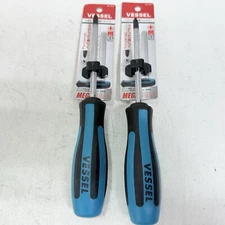 2 Pack - Vessel Megadora 900 P. 2x100 Cross Point Screwdriver Set, Made in Japan