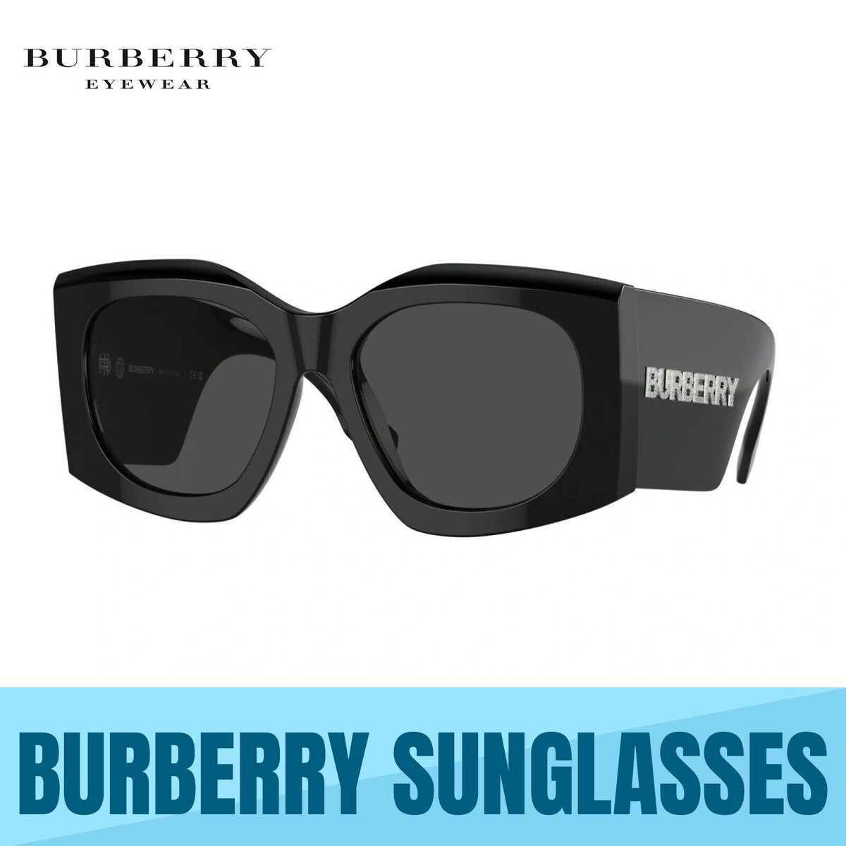 Burberry Madeline Sunglasses New Amazon.com: BURBERRY Sunglasses BE 4388 U 30018G Madeline  main image 4