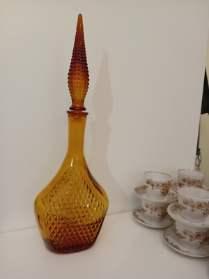 Empoli Italy Decanter Vintage amber