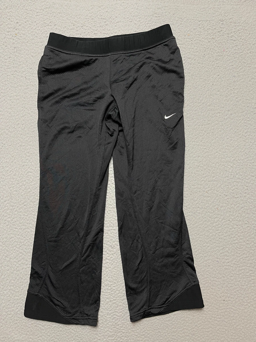 Nike Sphere Dry Womens Athletic Track Pants Black Red Size S Small