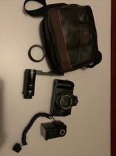 Vtg 35 mm Canon Q8200 Motor Drive Film Camera With Carrying Case-Untested
