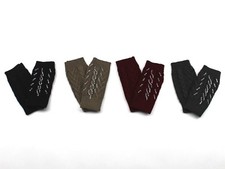 Women's Fingerless Gloves Rhinestones Bling Studs Texting Smartphone Gloves