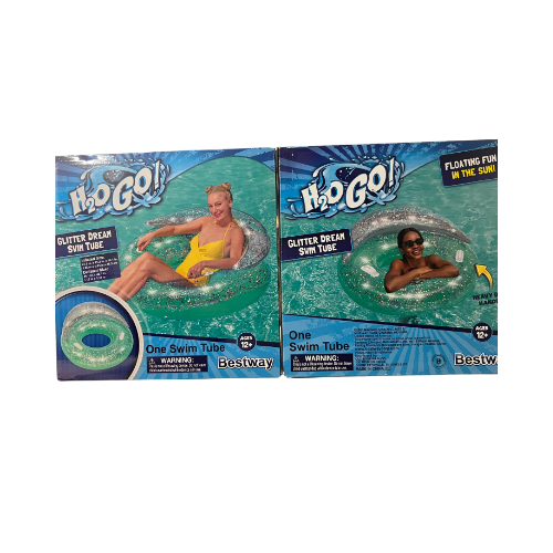 H2OGo Glitter Dream Swim Tube Ages 12+ (New) with Back Support! LOT of
