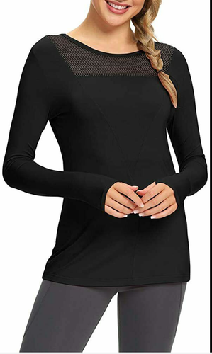 Mesh Workout Top Long Sleeve