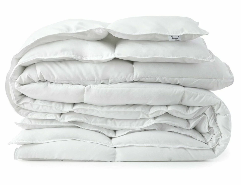 Double Needle Edges All Season White Down Alternative Comforter Duvet Insert - Image 2 of 4