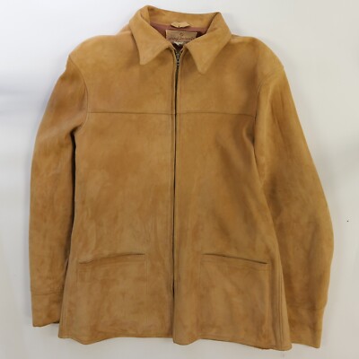 Vintage Sprung Clindinin Leather Suede Coat Jacket Size 40