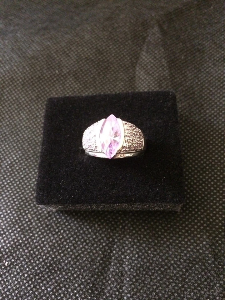  Tanzanite silver beautiful purple ring - Image 3 of 4