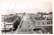 Port Angeles Washington Birds Eye View Real Photo Postcard Copy