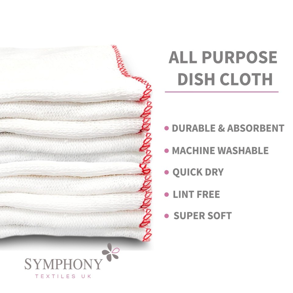 Large Dish Cloths UK Cleaning Dishcloth Drying Dishes Washing Up