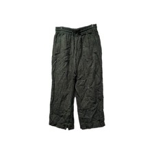 Athleta Womens Retreat High Rise Linen Wide Leg Pants Size S Green Travel Beachy