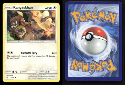 Kangaskhan 47/68 Hidden Fates NM/M Pokemon - Picture 3 of 3
