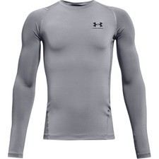 Under Armour Heat Gear Full Length Sleeve Baselayer Boys Top Compression Armor