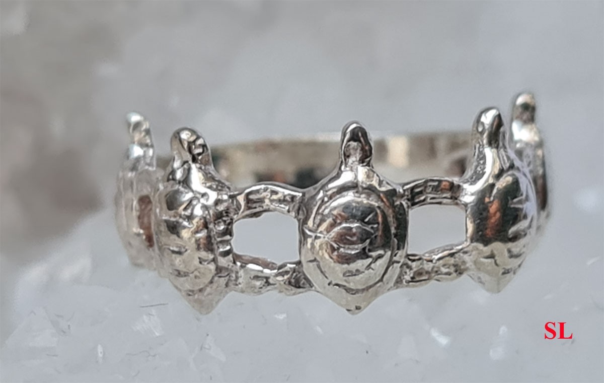 Bague tortue en argent 925 symbole de sagesse et de sérénité pour guider votre quotidien