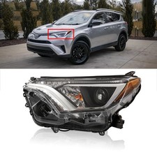 Headlight Assembly Fit For 2016 2017 2018 Toyota Rav4 Halogen Projector Headlamp
