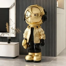Astronaut Sculpture, Large Spaceman Statue for Home Decor, Living Room, Offic...