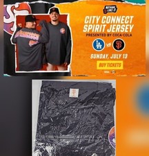 NEW San Francisco SF Giants M City Connect Spirit L/S Jersey SGA 7/13/25 0 SHIP