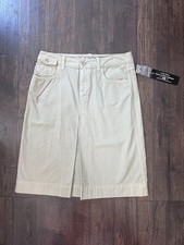 VTG Polo Jean Company Ralph Lauren Midi Skirt 4 Khaki Beige Pleated Preppy 90s