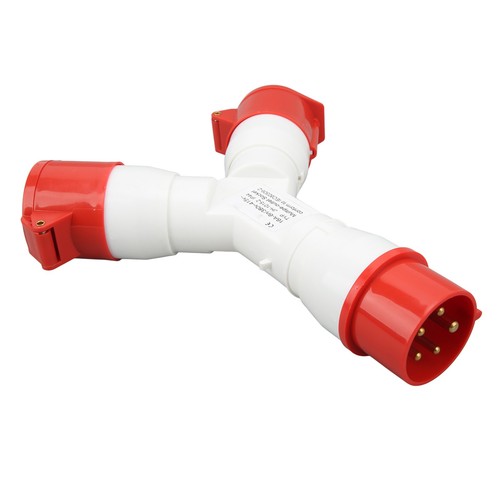 3 Way Industrial Plug 5 Cores 3P N E 16A IP44 Waterproof Y Type Industrial Av DB - Zdjęcie 4 z 12